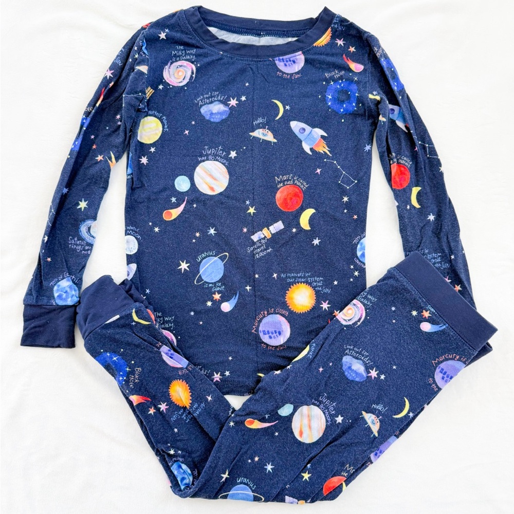Little Sleepies Through My Telescope Long Sleeve Two Piece Pajama Set 2T